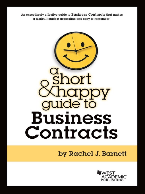 Title details for A Short & Happy Guide to Business Contracts by Rachel Barnett - Available